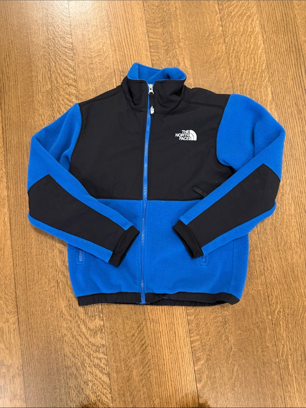 The North Face Blue and Black Kids Fleece Jacket